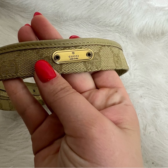 Gucci Authentic Vintage GG Canvas Monogram Belt S 60 - Picture 4 of 6